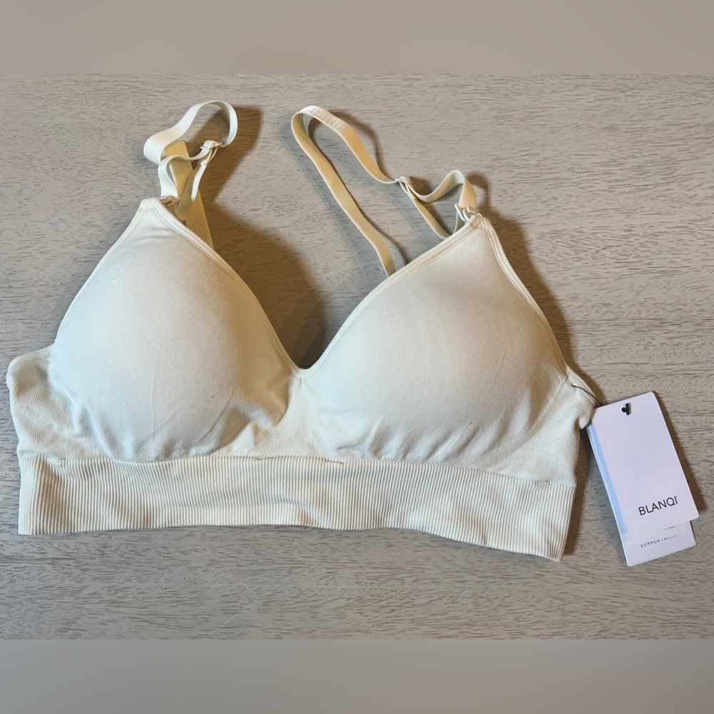 BLANQI BODY Cooling Maternity + Nursing Bra - Bone / XX-Large